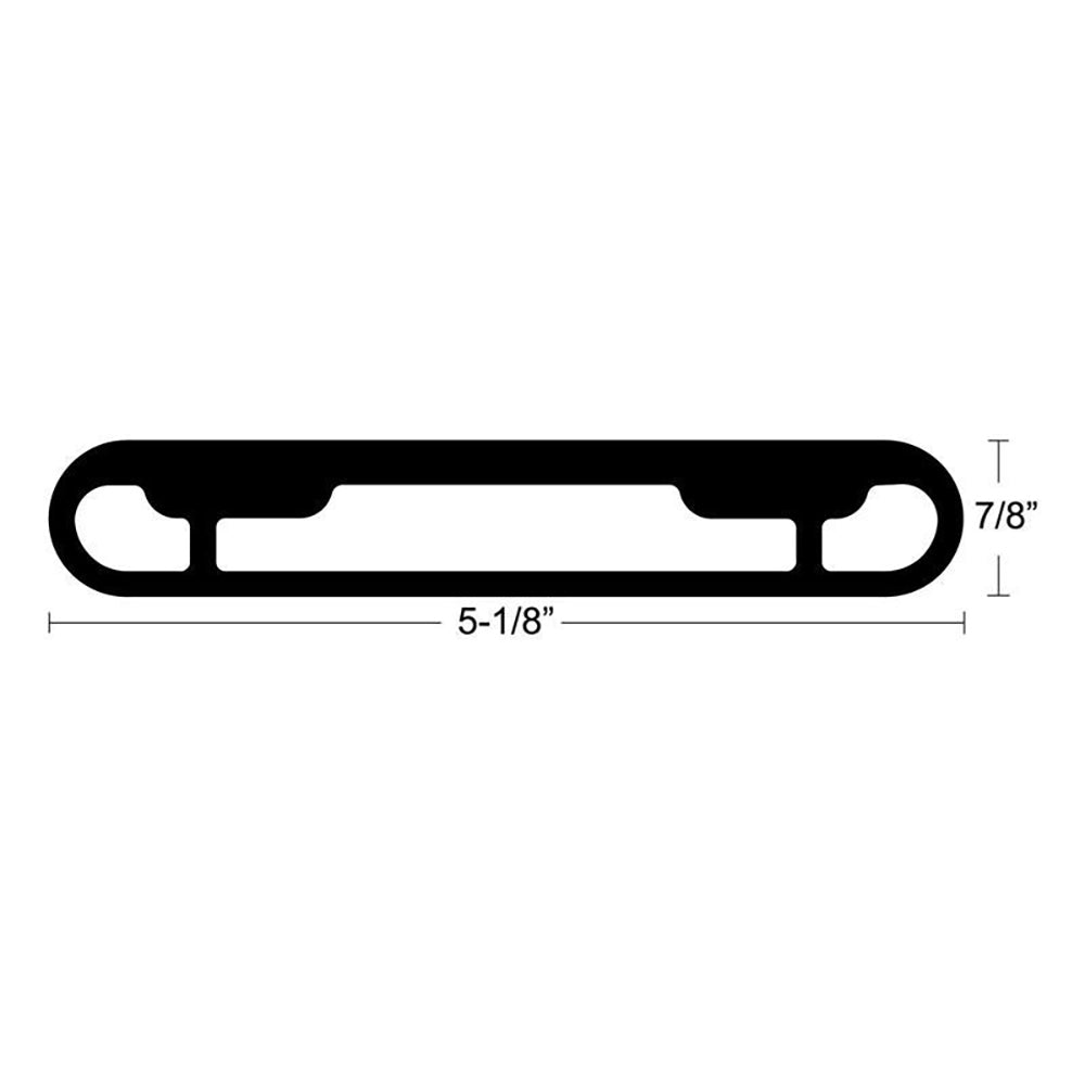 TACO T-Top Extrusion Plate Pre-Drilled for Grand Slams - 20" - Pair [GSE-1939BSA20]