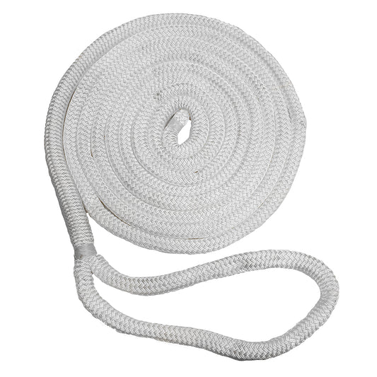 New England Ropes 5/8" Double Braid Dock Line - White - 15 [C5050-20-00015]