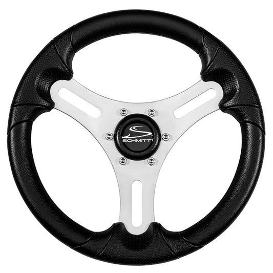 Schmitt Marine Torcello Lite 13" Wheel - Black Polyurethane Wheel w/Silver Spokes  Black Cap- 3/4" Tapered Shaft [PU063104-01R]